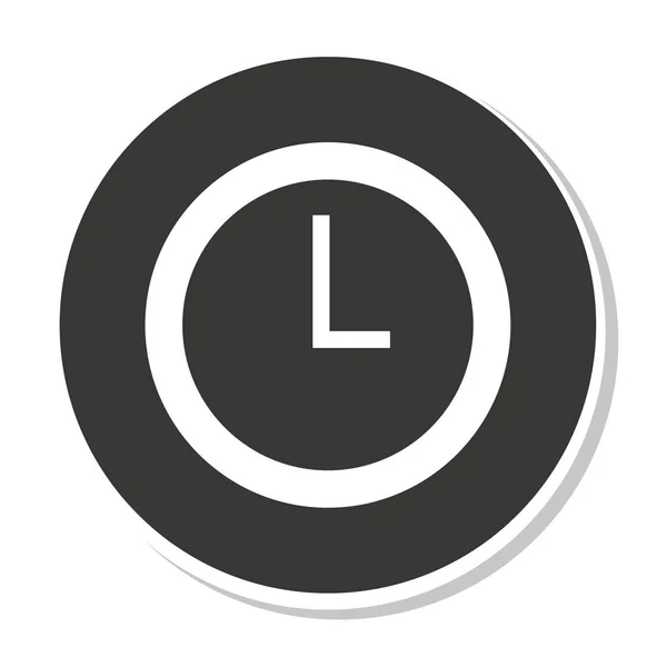 Time klok ontwerp — Stockvector