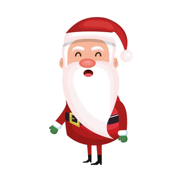 Santa claus caractère style kawaii — Image vectorielle