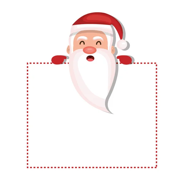 Santa claus charakter stylu kawaii — Wektor stockowy