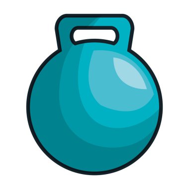 ağırlık kaldırma spor salonu izole simgesi