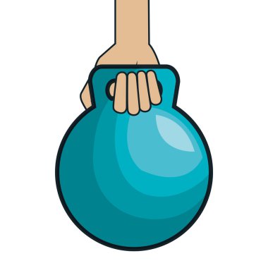 ağırlık kaldırma spor salonu izole simgesi