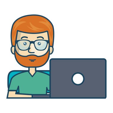 Dizüstü bilgisayarda çalışan bir kişi Avatar