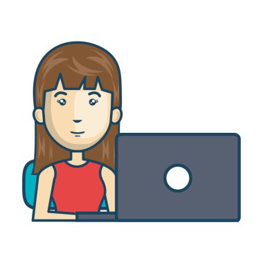 Dizüstü bilgisayarda çalışan bir kişi Avatar