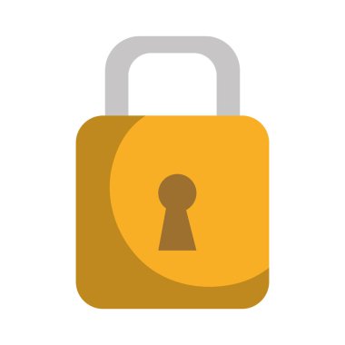 güvenli asma kilit güvenlik izole simgesi