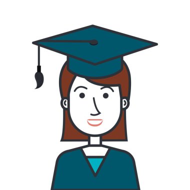 Öğrenci mezuniyet Tekdüzen simgesi