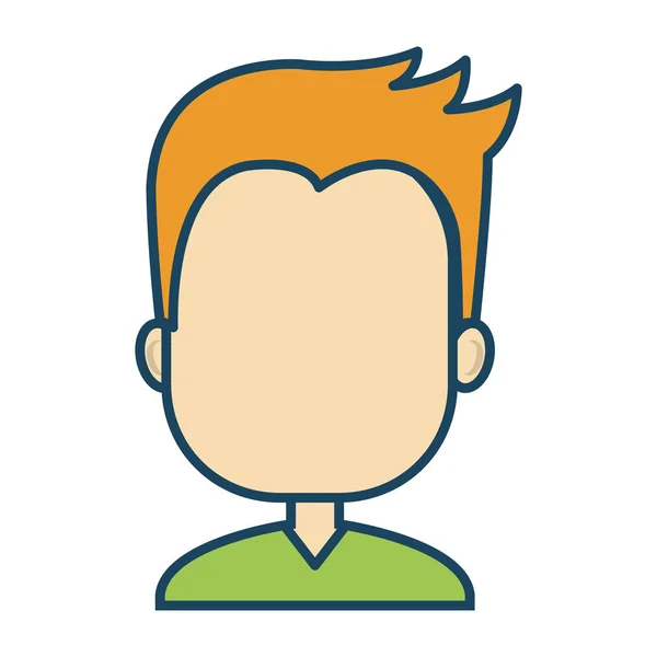 Samec avatar znak izolované ikony — Stockový vektor