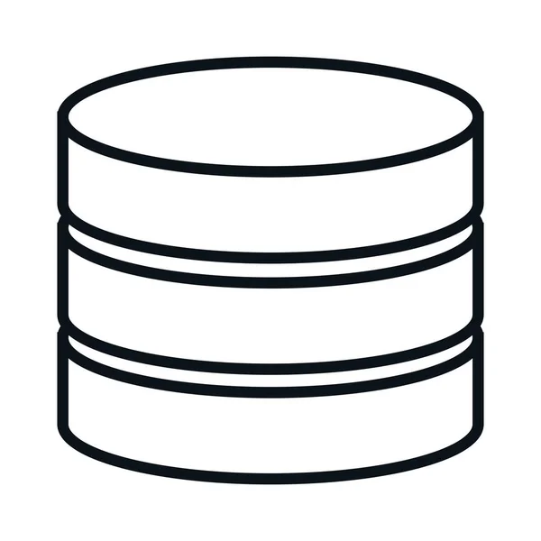 Иконка диска центра обработки данных — стоковый вектор