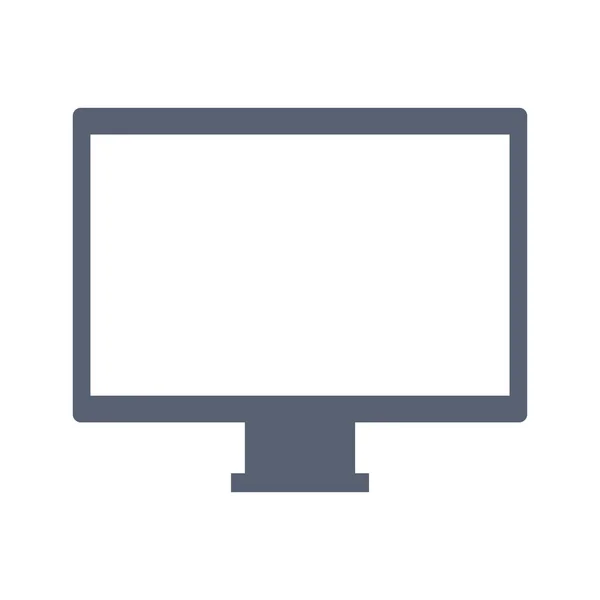 Het pictogram van de desktop computer van monitor — Stockvector