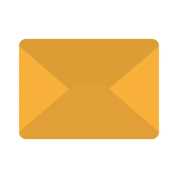 Envelope carta ícone isolado — Vetor de Stock