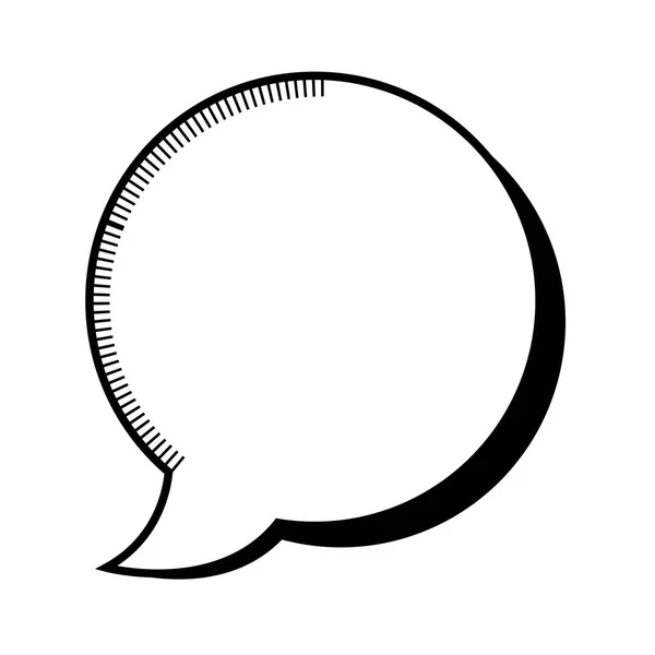 Speech bubble message isolated icon — Stock Vector