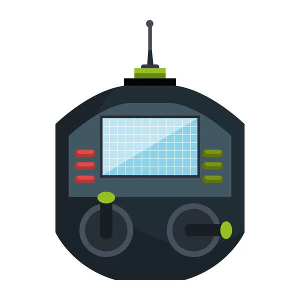 Иконка дистанционного управления беспилотником — стоковый вектор
