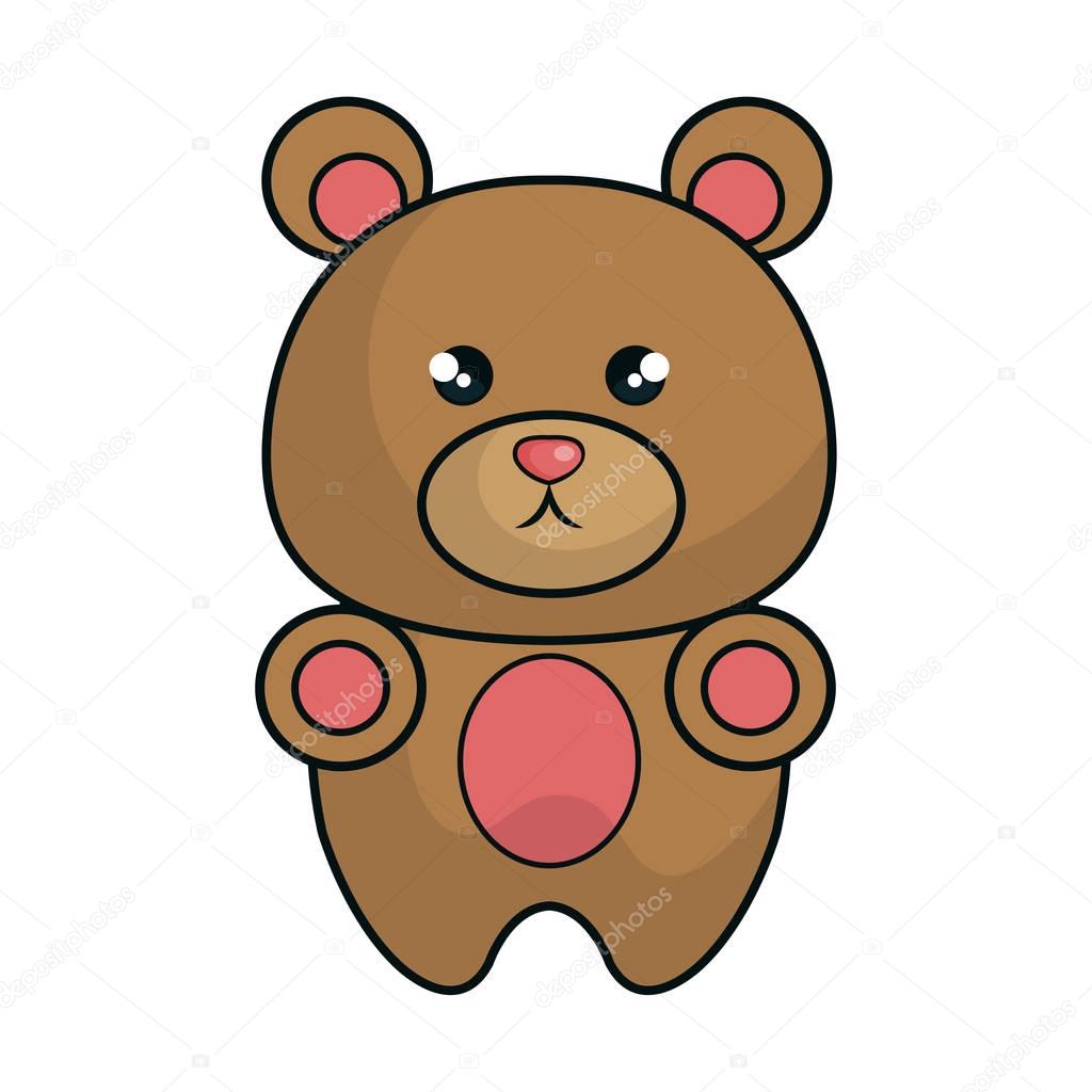 Lindo oso animal kawaii estilo vector, gráfico vectorial © yupiramos imagen  #129880278