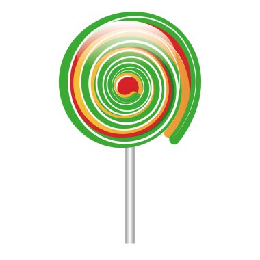 lolipop şeker tatlı izole simgesi