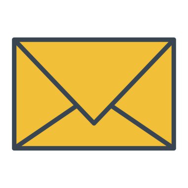 Zarf mektup izole simgesi