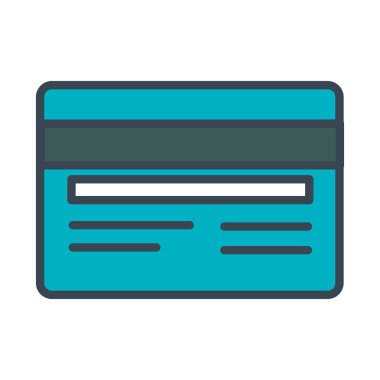 kredi kartı izole simgesi