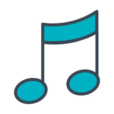 müzik Not izole simgesi