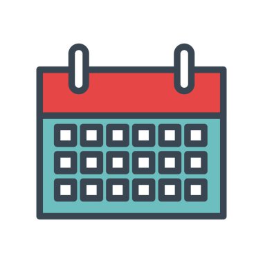 Takvim hatırlatma izole simgesini