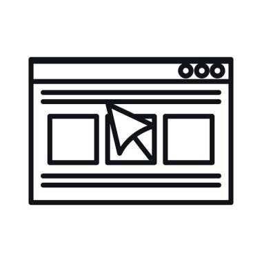 Web sayfası şablonu göstergesi ile