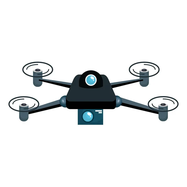 Ícone isolado tecnologia drone — Vetor de Stock