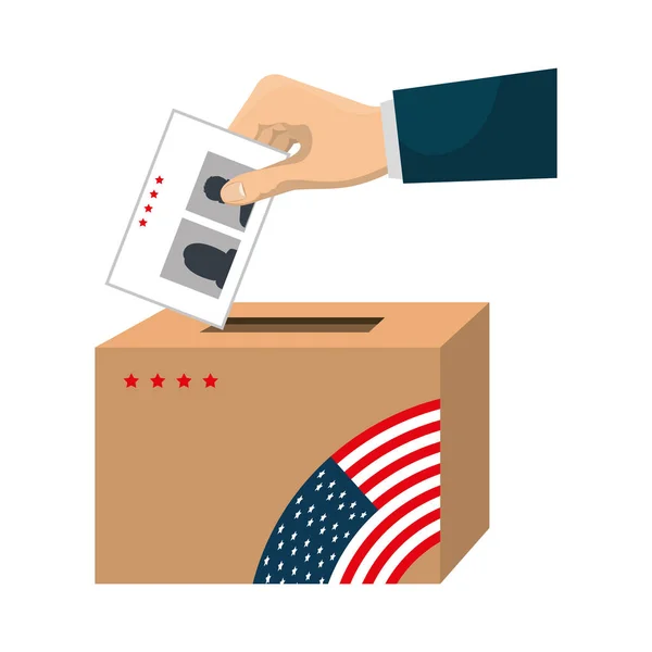 Presidenciales elecciones voto icono — Vector de stock