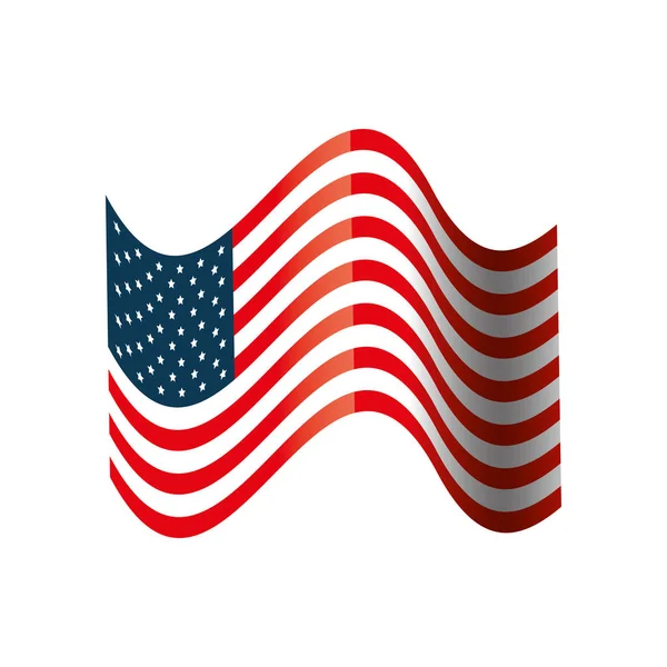 アメリカ合衆国の国旗 — ストックベクタ