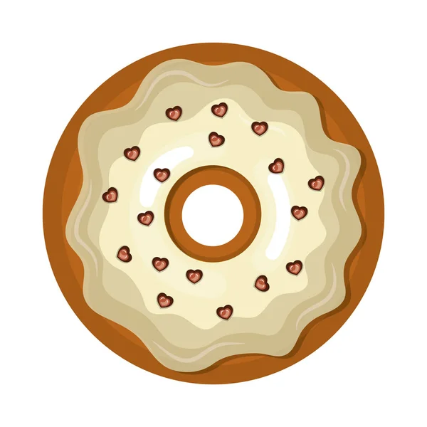 Lezzetli tatlı çörek simgesi — Stok Vektör