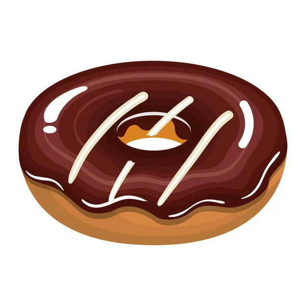 Delicioso dulce donuts icono — Archivo Imágenes Vectoriales