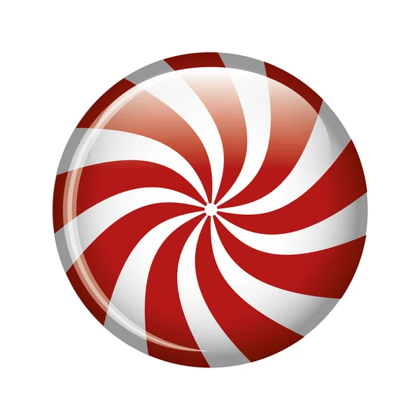 Lollipop candy sweet isolerade ikonen — Stock vektor