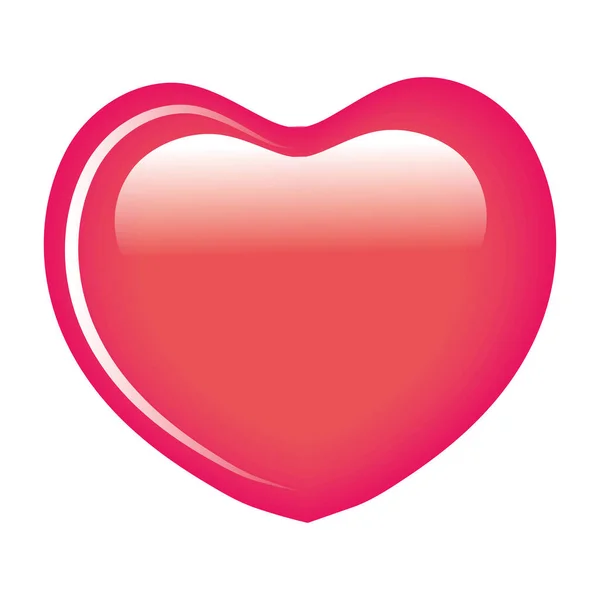 Tatlı kalp şeker izole simgesi — Stok Vektör