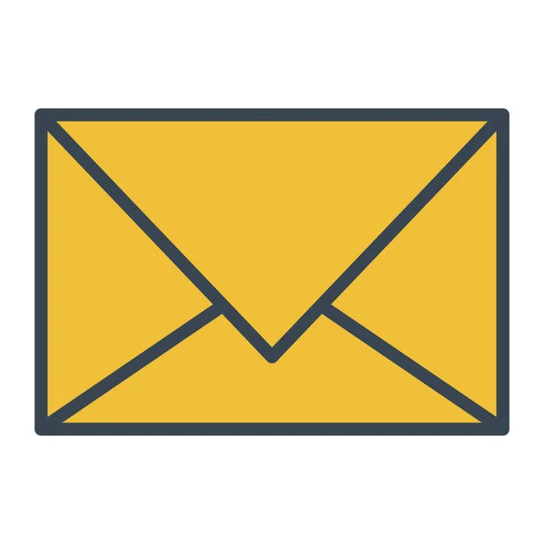 Zarf mektup izole simgesi — Stok Vektör