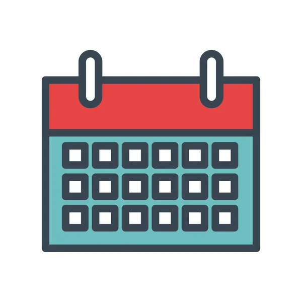 Recordatorio de calendario icono aislado — Vector de stock