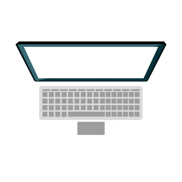 Monitor icona del computer desktop — Vettoriale Stock