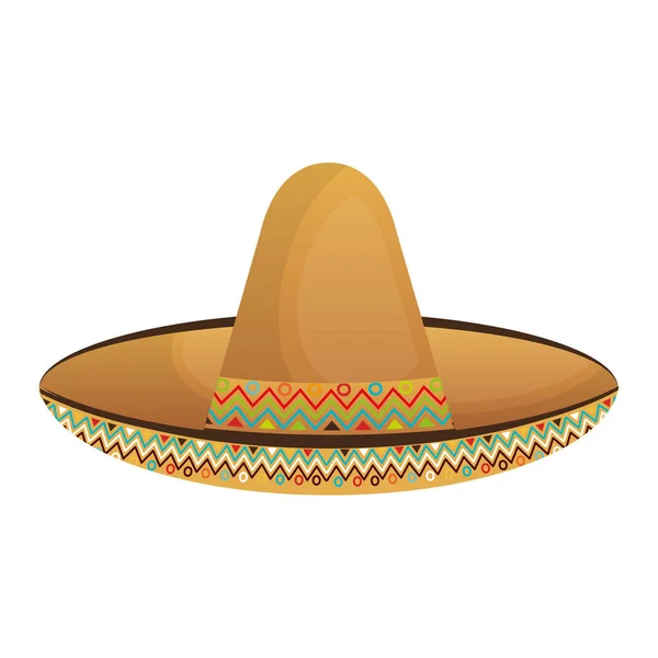 Elemento de cultura sombrero mexicano — Vector de stock