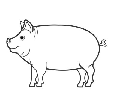 domuz hayvan çiftliği simgesi