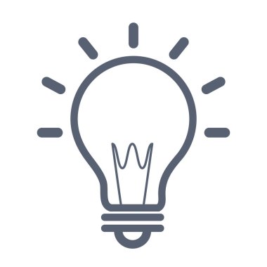 Ampul Işık eğitim simgesi