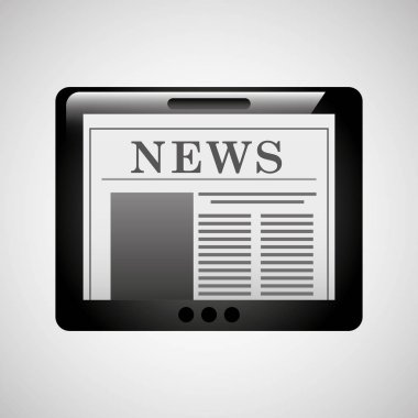 Tablet haber online simgesi tasarım