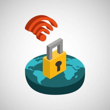 Genel bağlantı wifi dijital güvenlik