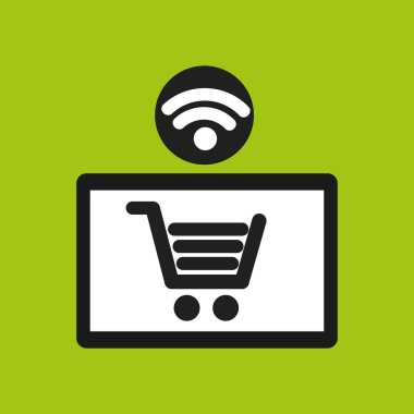 e-ticaret online wifi simgesi
