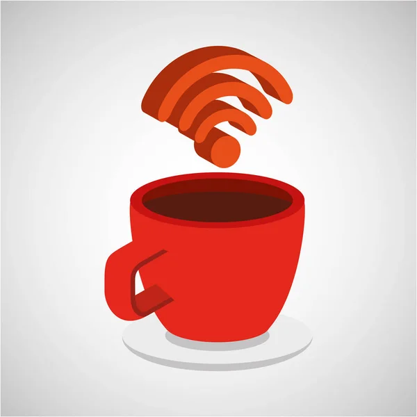 Concepto internet café icono — Vector de stock