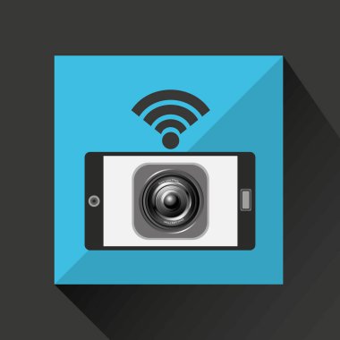 Smartphone müzik internet wifi simgesi