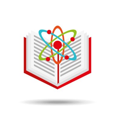 kitap okul açık ve atom