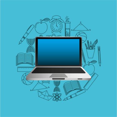 Online Eğitim kap mezuniyet simgesi