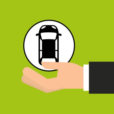 işaret araba park araç simgesini