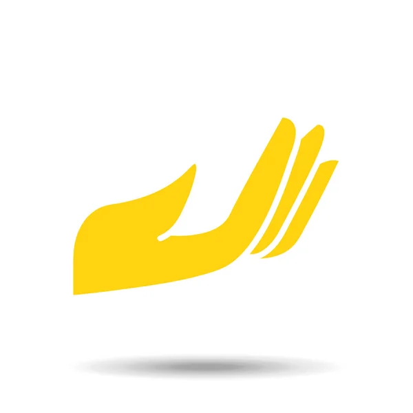 Hand help symbol icon design — Stock Vector