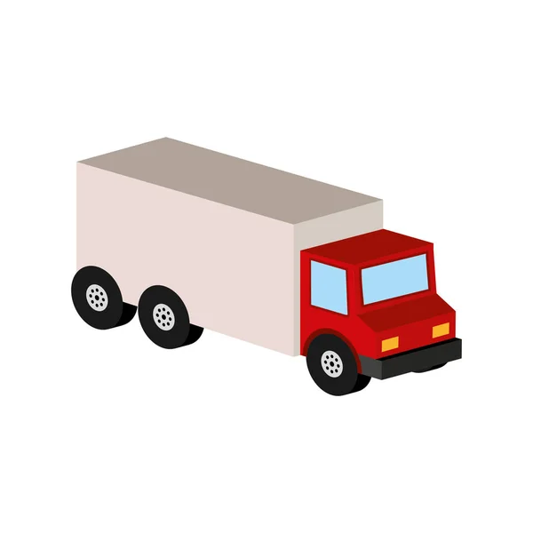 Camion de livraison icône conception de transport — Image vectorielle