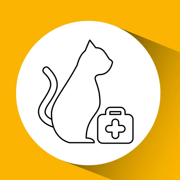 兽医的照顾宠物符号 — 图库矢量图片