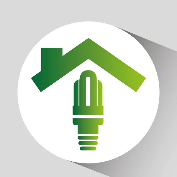 Concept environment energy saving icon graphic — Stock Vector