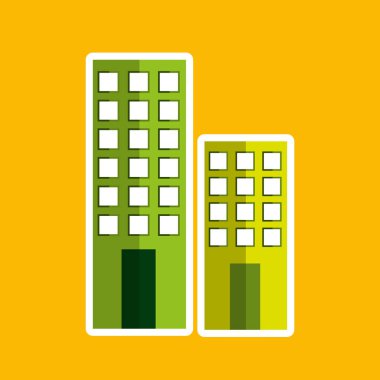 Bina temiz çevre güneş ve bulut