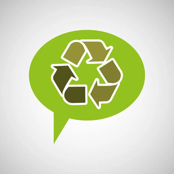 Szimbólum újrahasznosítás design — Stock Vector