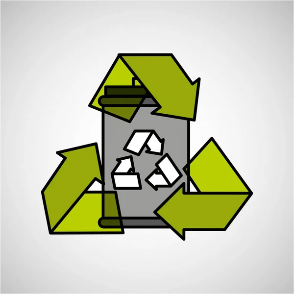 Concept recycle icon design — Stock Vector